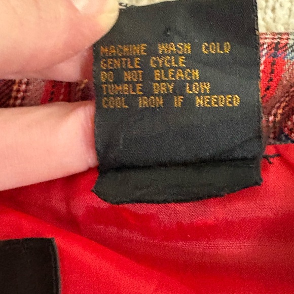 Vintage 80s Red Plaid Colorblock Windbreaker Jacket by Mureli Made in Hong Kong - Picture 11 of 14